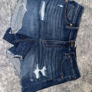 Universal Thread Dark wash High Rise MIDI Shorts